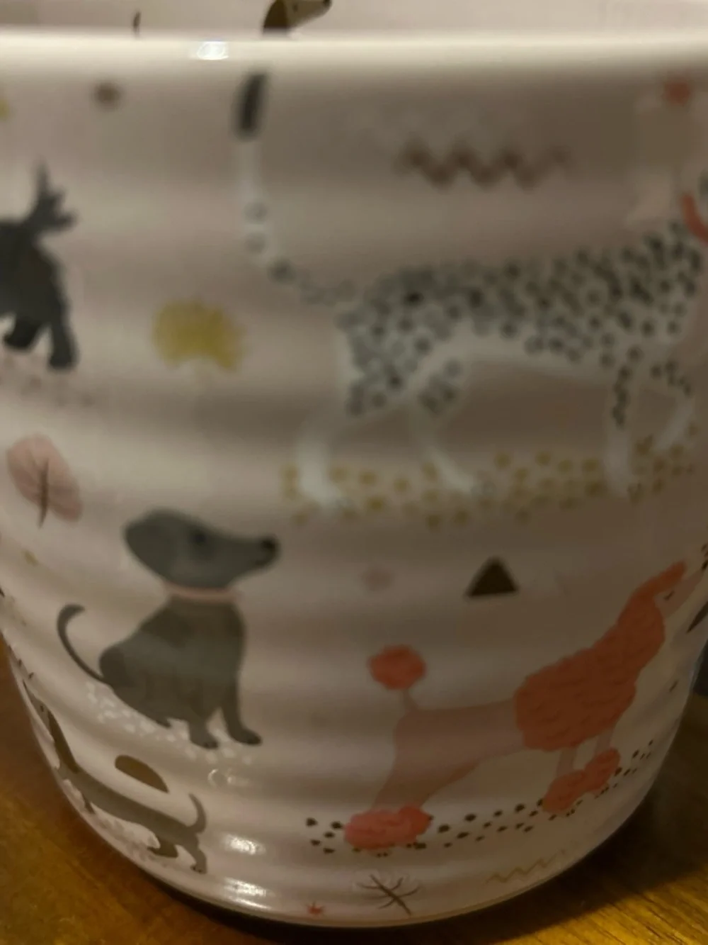 Dog Pattern Ceramic Mug - Pet Lovers Gift